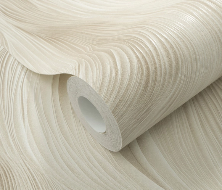Tapeta na flizeline 10522-02 Erismann Fashion for Walls 5 wzór graficzny beżowy, fale 3D cappuccino