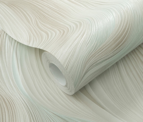 Tapeta na flizeline 10522-18 Erismann Fashion for Walls 5 wzór graficzny seledynowy , fale 3D