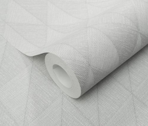 Tapeta na flizeline 10524-31 Erismann Fashion for Walls 5 jasnoszare romby, wzór geometryczny