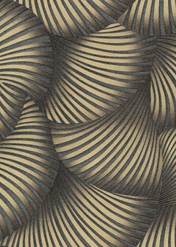 Tapeta na flizeline 10525-15 Erismann Fashion for Walls 5 wzór geometryczny metaliczny czarno złoty