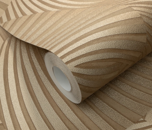 Tapeta na flizeline 10525-30 Erismann Fashion for Walls 5 wzór geometryczny złoty wachlarze