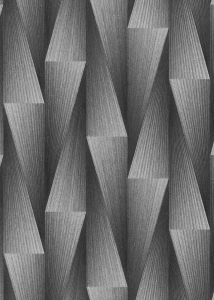 Tapeta srebrny wzór geometryczny 3D na flizeline 10526-29 Erismann Fashion for Walls 5
