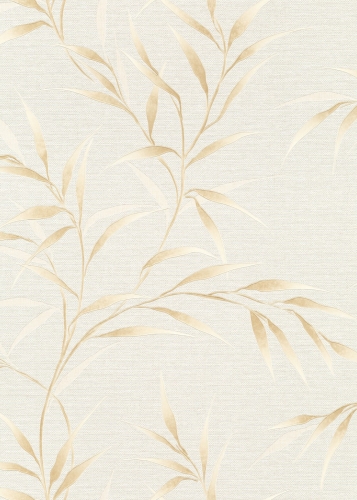 Tapeta na flizeline 10528-02 Erismann Fashion for Walls 5 beżowe liście pnącza bambus beżowy