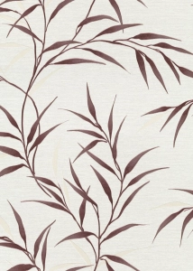 Tapeta na flizeline 10528-06 Erismann Fashion for Walls 5 bordowe liście bambus