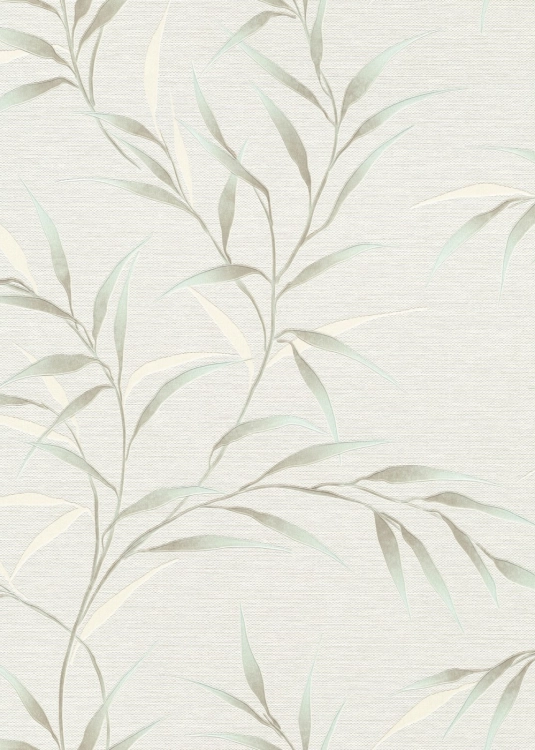 Tapeta na flizeline 10528-18 Erismann Fashion for Walls 5 zielone seledynowe liście bambus