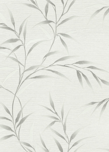 Tapeta na flizeline 10528-31 Erismann Fashion for Walls 5 srebrne liście bambus
