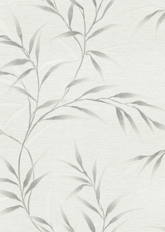 Tapeta na flizeline 10528-31 Erismann Fashion for Walls 5 srebrne liście bambus