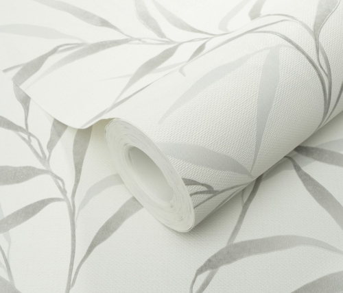 Tapeta na flizeline 10528-31 Erismann Fashion for Walls 5 srebrne liście bambus