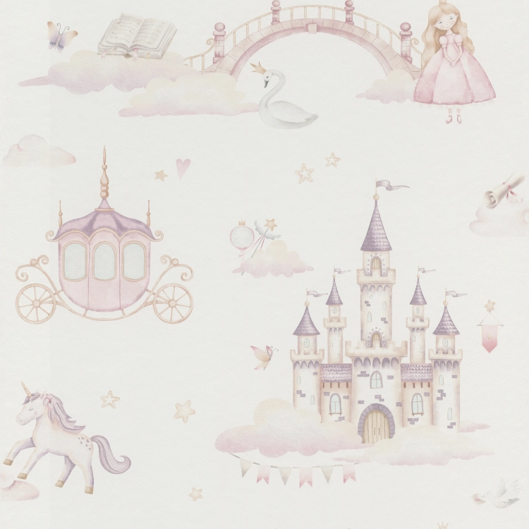 Tapeta flizelinowa 302721 Rasch Kids World II Mała księżniczka