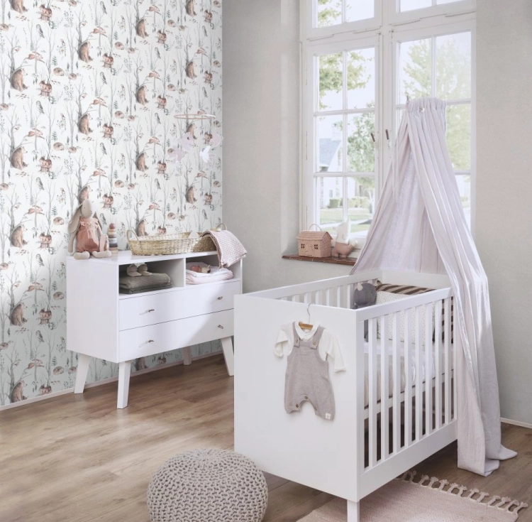 Tapeta flizelinowa 252859 Rasch Kids World II jednokolorowa szary
