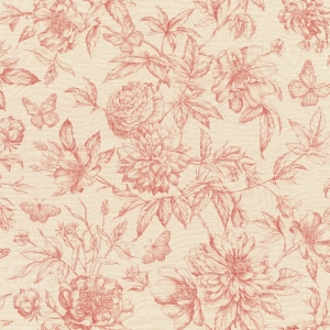 Tapeta na flizelinie 793949 Rasch Peonies duże kwiaty motyle