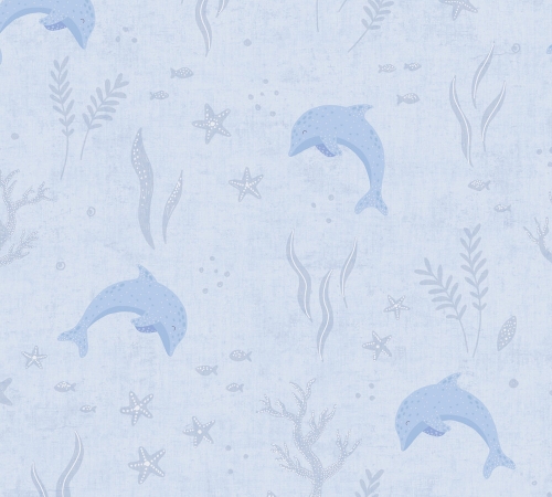 Tapeta flizelinowa delfinki bez PCV 77132-1 AS Creation Lilly + Luis