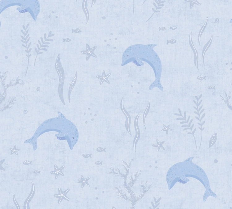 Tapeta flizelinowa delfinki bez PCV 77132-1 AS Creation Lilly + Luis