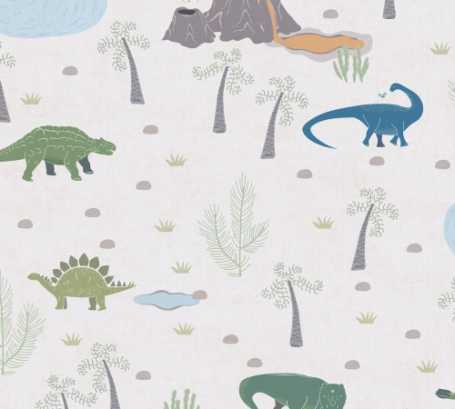 Tapeta flizelinowa dinozaury bez PCV 77140-1 AS Creation Lilly + Luis
