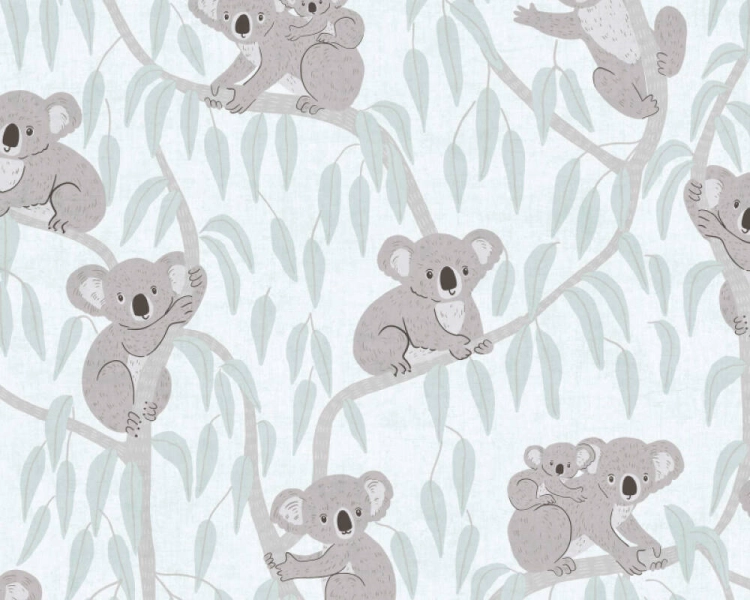 Tapeta flizelinowa misie koala bez PCV 77134-2 AS Creation Lilly + Luis
