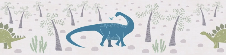 Pasek flizelinowy dinozaury bez PCV 77141-1 AS Creation Lilly + Luis