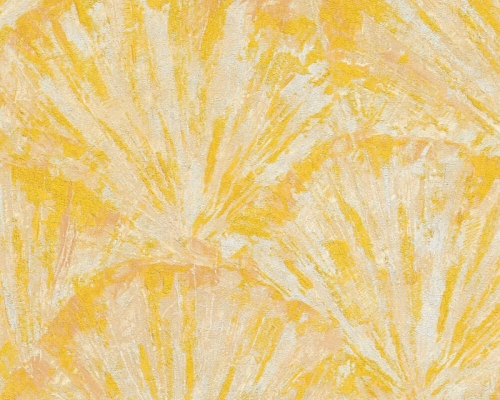 Tapeta żółte wachlarze liście na flizelinie 78198-4 AS Creation