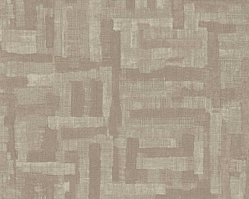 Tapeta abstrakcyjna geometryczna na flizelinie 78204-2 AS Creation brązowa