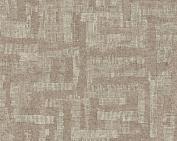 Tapeta abstrakcyjna geometryczna na flizelinie 78204-2 AS Creation brązowa
