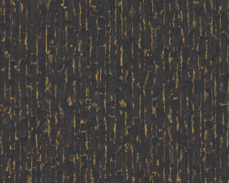 Tapeta wzór geometryczny na flizelinie 78666-7 AS Creation czarno złota