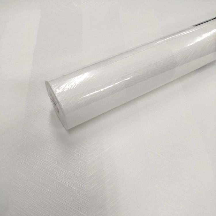 Tapeta jodełka glamour satynowa biała na flizelinie JS019