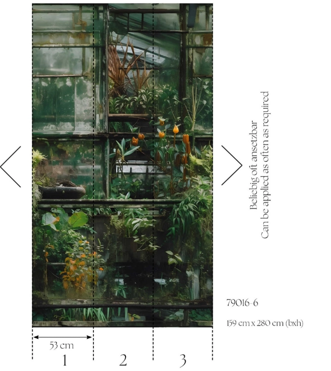 Fototapeta egzotyczne rośliny liście na flizelinie 79016-6 AS Creation