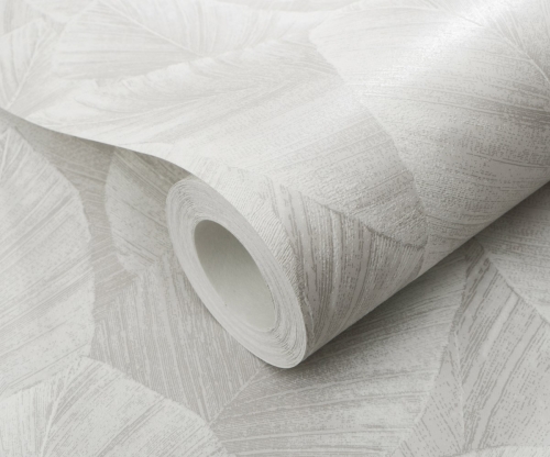 Tapeta popielate liście na flizelinie 10602-31 Erismann Modern Balance
