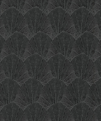 Tapeta czarne liście na flizelinie 10603-15 Erismann Modern Balance