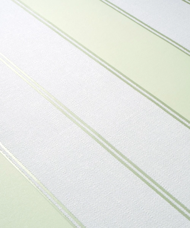 Tapeta biało zielone pasy na flizelinie 10620-07 Erismann Modern Balance