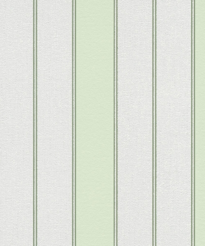Tapeta biało zielone pasy na flizelinie 10620-07 Erismann Modern Balance