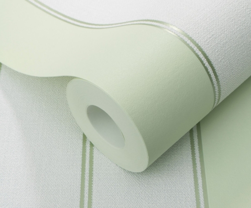 Tapeta biało zielone pasy na flizelinie 10620-07 Erismann Modern Balance