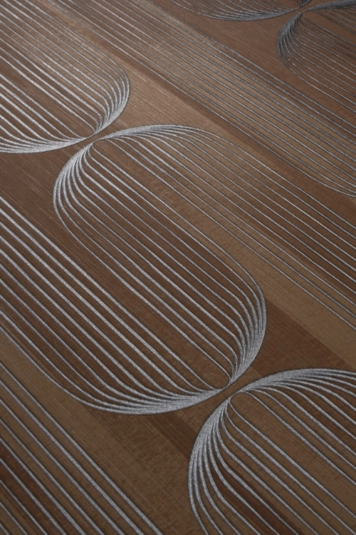 Tapeta brązowy wzór geometryczny na flizelinie 10611-11 Erismann Elle Decoration 5