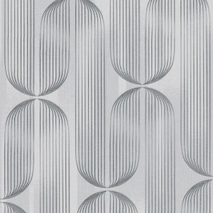 Tapeta srebrny wzór geometryczny na flizelinie 10611-24 Erismann Elle Decoration 5
