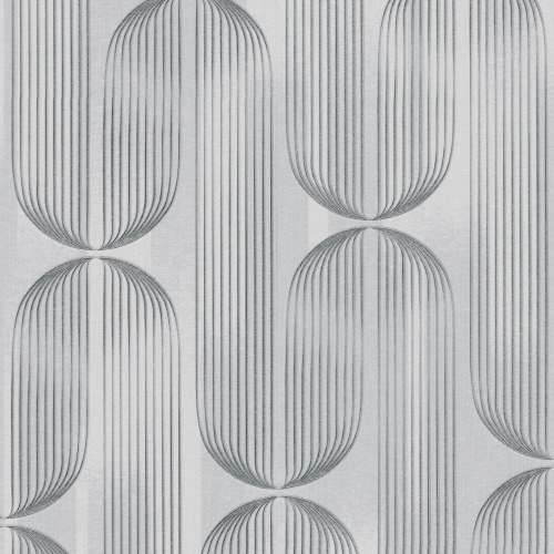 Tapeta srebrny wzór geometryczny na flizelinie 10611-24 Erismann Elle Decoration 5