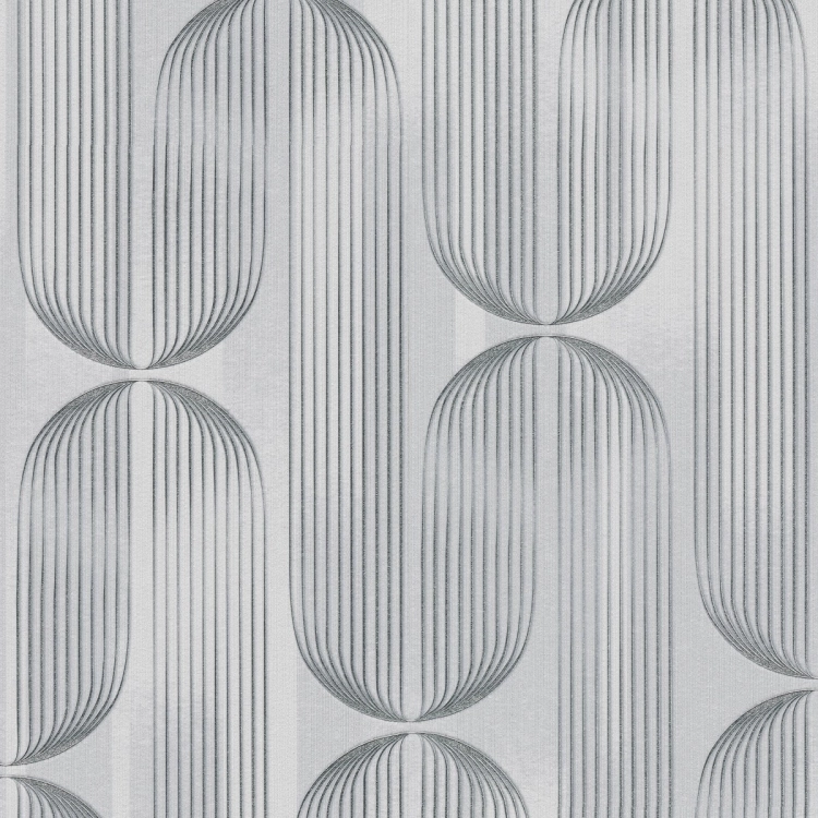 Tapeta srebrny wzór geometryczny na flizelinie 10611-24 Erismann Elle Decoration 5