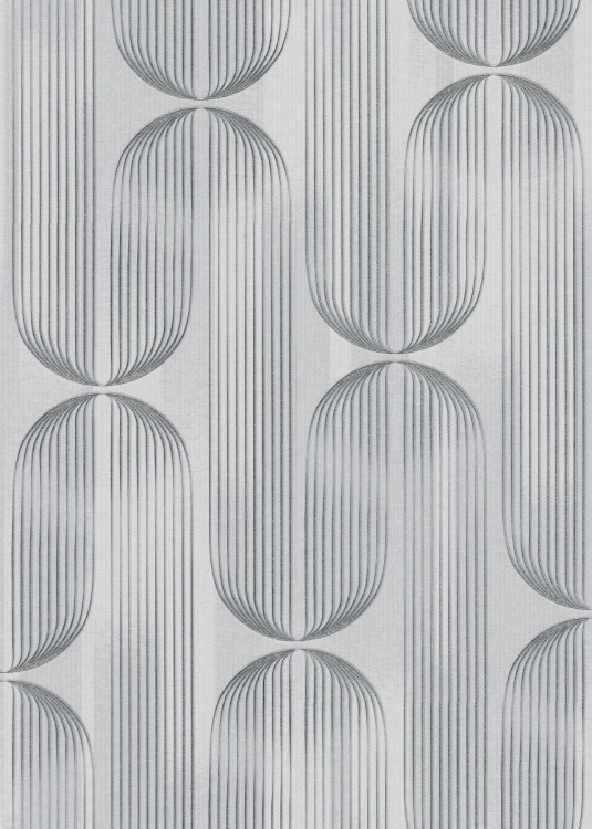 Tapeta srebrny wzór geometryczny na flizelinie 10611-24 Erismann Elle Decoration 5