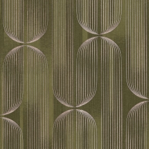 Tapeta zielony wzór geometryczny na flizelinie 10611-45 Erismann Elle Decoration 5