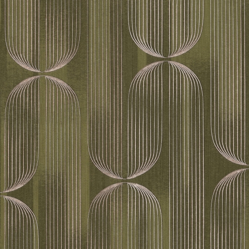Tapeta zielony wzór geometryczny na flizelinie 10611-45 Erismann Elle Decoration 5