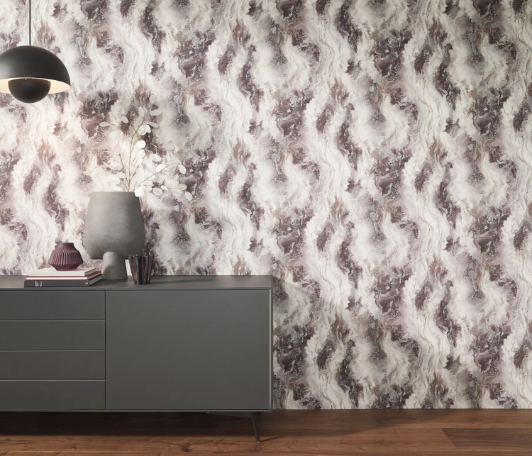 Tapeta śliwkowy marmur na flizelinie 10614-45 Erismann Elle Decoration 5