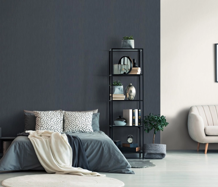Tapeta granatowy prążek na flizelinie 10615-08 Erismann Elle Decoration 5