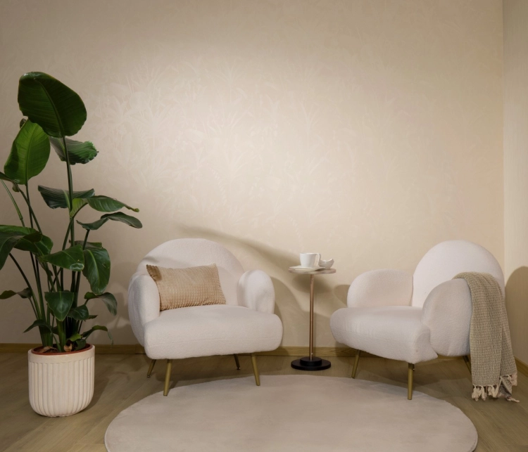 Tapeta beżowe kwiaty liście na flizelinie 10654-02 Erismann Elle Decoration 5