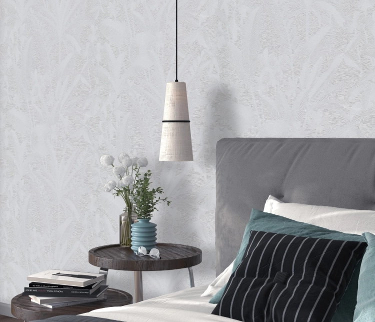 Tapeta szare kwiaty liście na flizelinie 10654-10 Erismann Elle Decoration 5