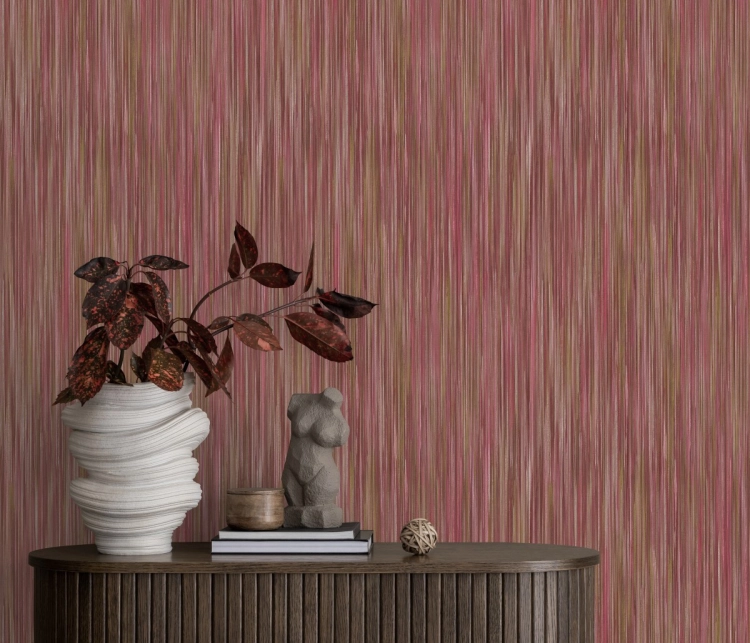 Tapeta różowy prążek na flizelinie 10655-45 Erismann Elle Decoration 5