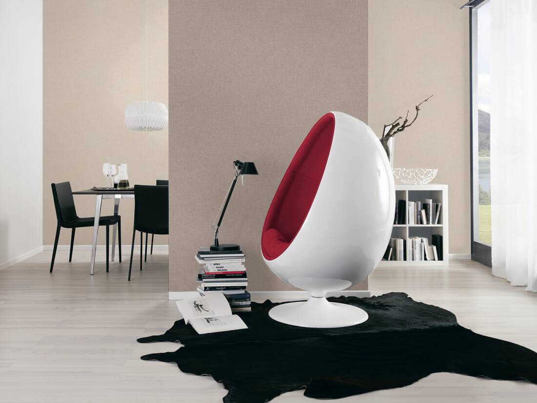 Tapeta ścienna AS Metropolitan Stories 36922-4, splot tkaninowy, brązowy len, toupe, beżowo-szary