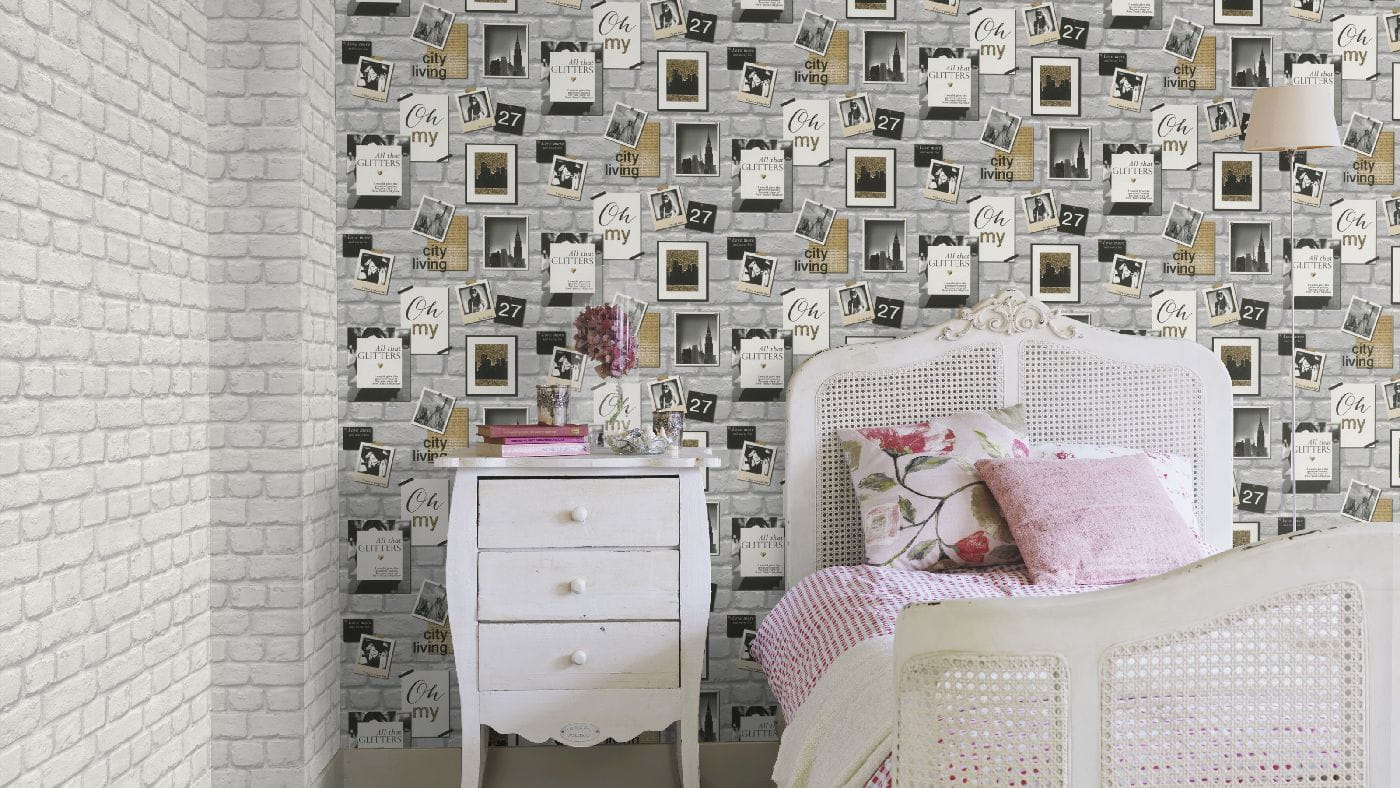 biała cegła, mur, tapeta 3D, tapeta 226713