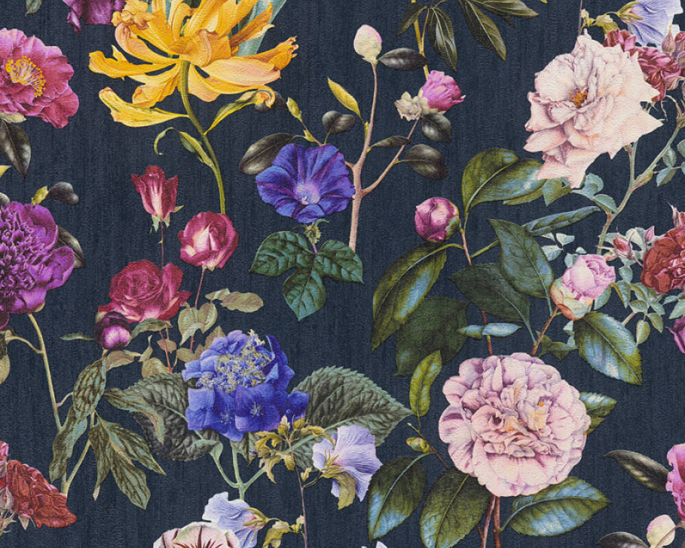 Tapeta AS Trendwall 373364 tapeta w kwiaty, kolorowa,wzór botaniczny