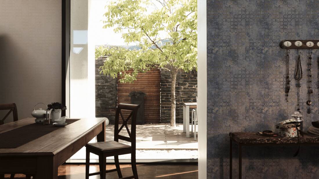 Tapeta ścienna New Walls 374245, Tapeta geometryczna