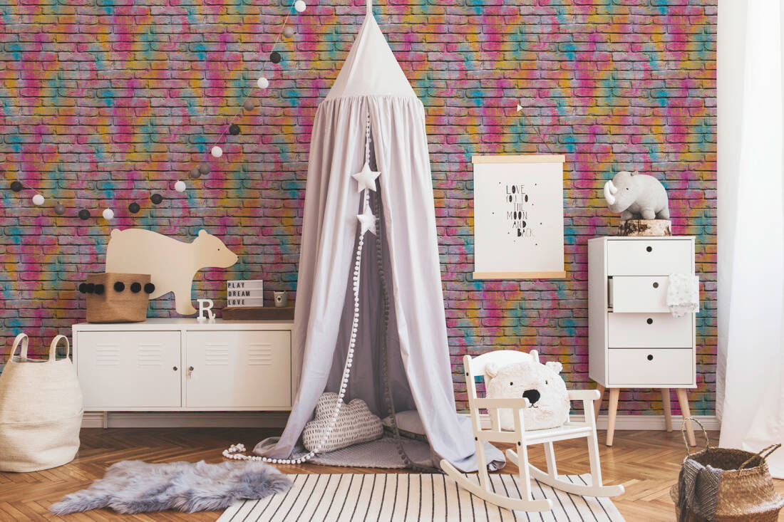 Tapeta ścienna AS 36100-1, Tapeta w cegły