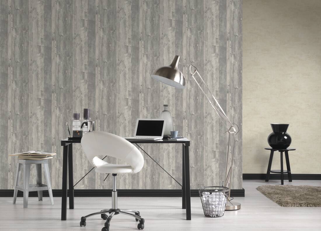 tapeta ścienna na flizelinie, beżowy tynk ozdobny, tapeta AS 30668-1