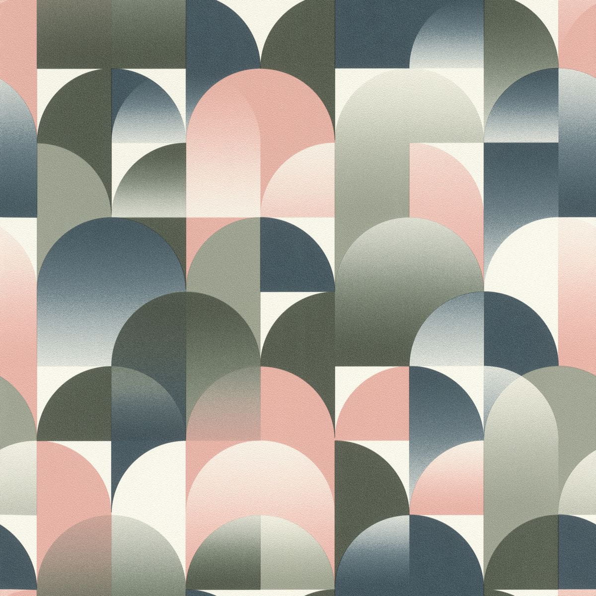 Tapeta Rasch Primavera 640564, tapeta wzór geometryczny, półkola